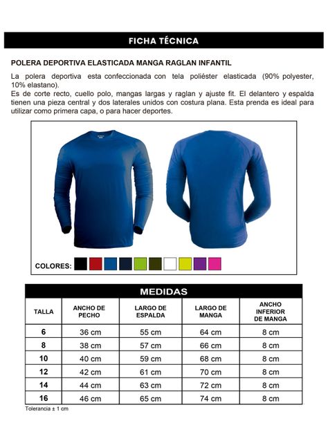 Polera Elasticada Manga Larga Infantil Snix-2