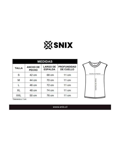 Camiseta Rib Sin Manga Snix-1