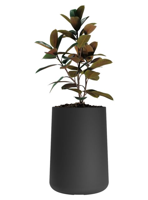 Macetero De Plástico Amalfi Modelo Gota 55x40 Cm Y 60 Litros-0