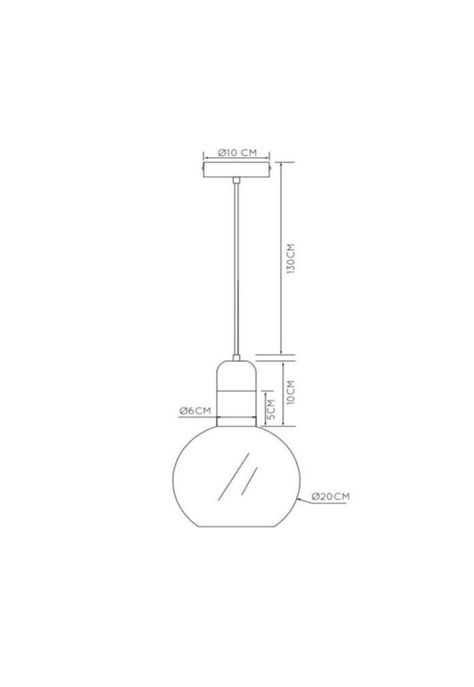 LAMPARA COLGANTE JULIUS 1XE27 Ø20-3