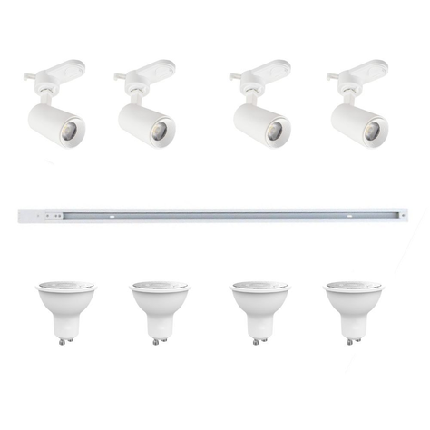 KIT DE RIEL ENERGIZADO BLANCO 2MT-0