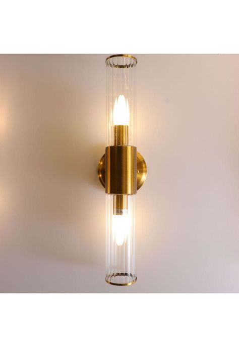 APLIQUE METAL DORADO 2 LUCES OZZKI-2