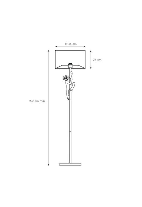 LAMPARA DE PIE CHIMP 1xE27 60W-6