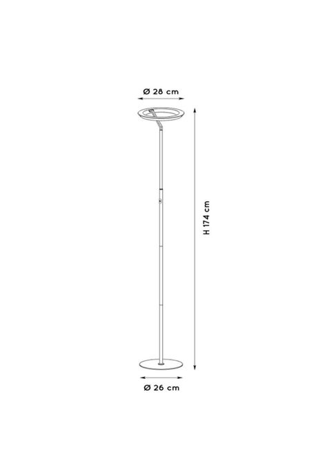 LAMPARA DE PIE CELEST BLANCO Ø28cm 2700K-5