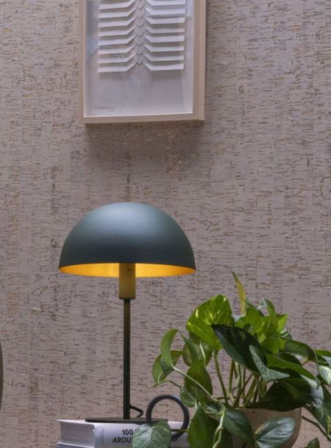 LAMPARA DE MESA SIEMON VERDE Ø25-1xE14-1