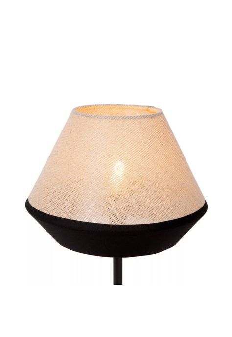 LAMPARA DE MESA KALA LINO TAUPE  Ø25-1xE14-1