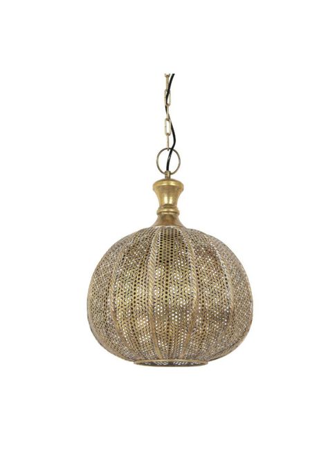 LAMPARA COLGANTE METAL BRONCE ANIPE 34CM-0