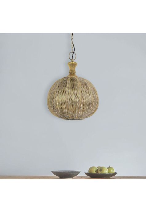 LAMPARA COLGANTE METAL BRONCE ANIPE 34CM-1