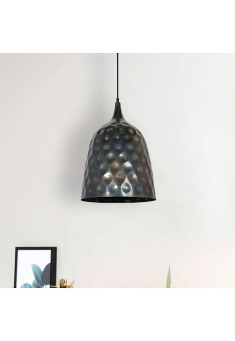 LAMPARA COLGANTE METAL BURQU BRONCE ENVEJECIDO 27CM-1