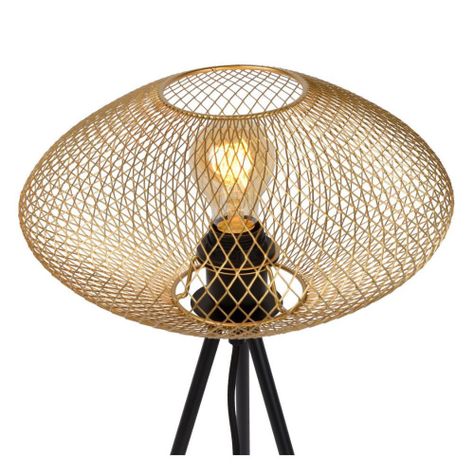 Lámpara de Mesa Mesh Dorado 1xE27 Tripode-3
