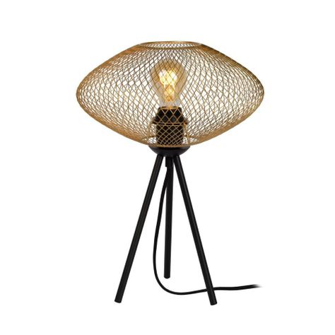 Lámpara de Mesa Mesh Dorado 1xE27 Tripode-0