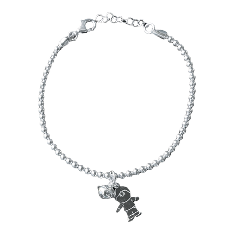 Pulsera de bolas con niño italiana 21cm Plata 925-0