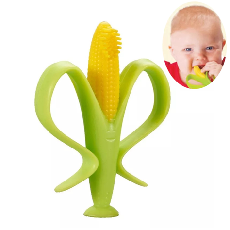 Mordedor Cepillo de dientes Silicona Bebe - choclo-0