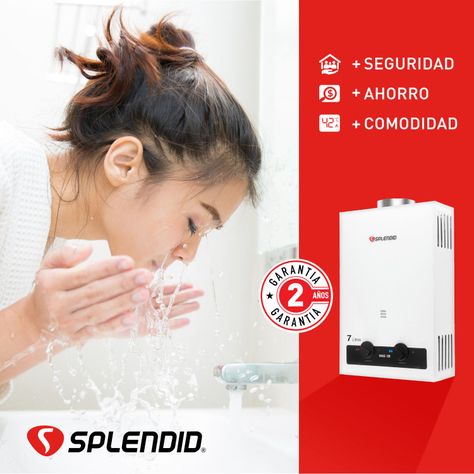 Calefont 7 litros Gas licuado Tiro natural Splendid-4