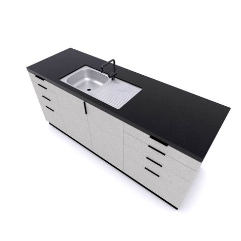 Lavaplatos Empotrado 800x435 C/ Rebalse Monoblock Derecho-2