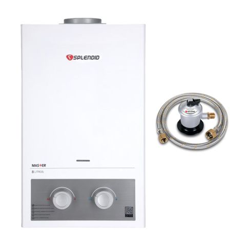 Pack Calefont 8 Litros Gas Licuado Tiro Natural + Regulador-0
