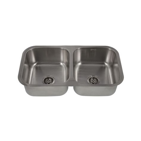 Lavaplatos Doble Bajo Cubierta 820 X 460 Splendid Acero Inox-4