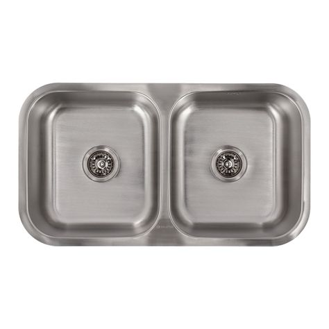 Lavaplatos Doble Bajo Cubierta 820 X 460 Splendid Acero Inox-5