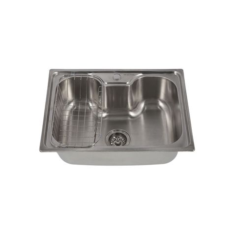 Lavaplatos Empotrado 600 x 450 Con Cesta Splendid Acero Inox-3