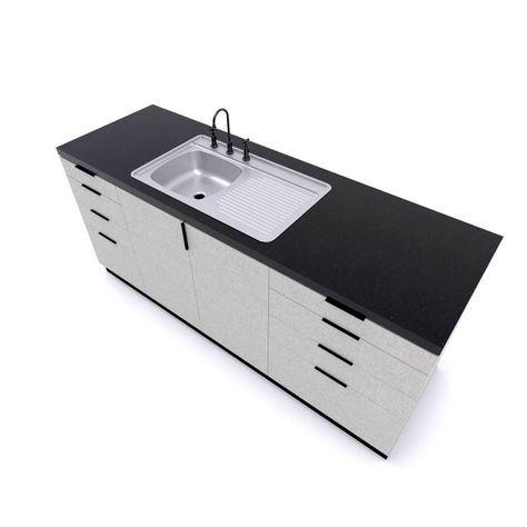 Lavaplatos 800X500 Con Rebalse Sobreponer Comb. Derecho-2