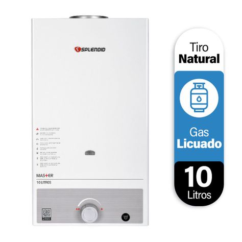 Calefont 10 litros Gas licuado Tiro natural Splendid-1