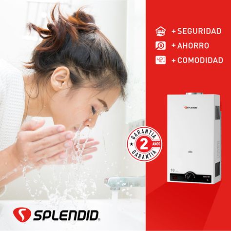 Calefont 10 litros Gas licuado Tiro natural Splendid-8
