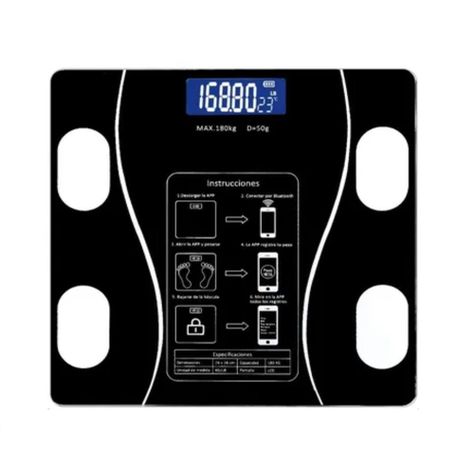 Pesa Digital De Baño Inteligente Recargable Bluetooth W-3056 Welife-0