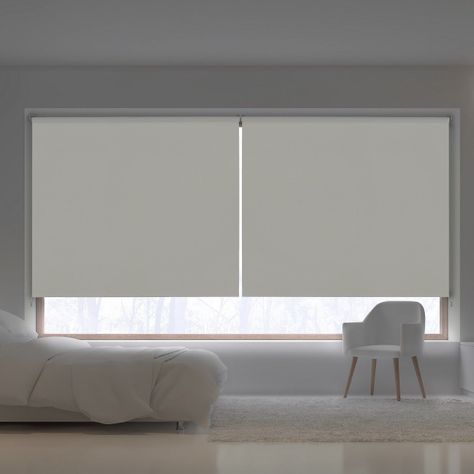 Cortina Roller Premium Blackout SP 105X250 Blanca Viewtex-1