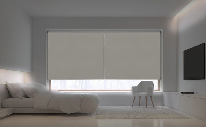 Cortina Roller Premium Blackout SP 165x250 Ivory Viewtex-1