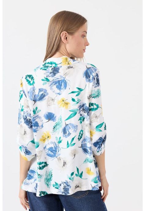 Blusa blanca estampada PRIVILEGE 1197-3