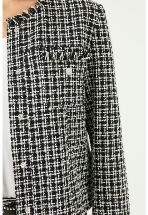 Blazer negro cuadros PRIVILEGE 1081-4