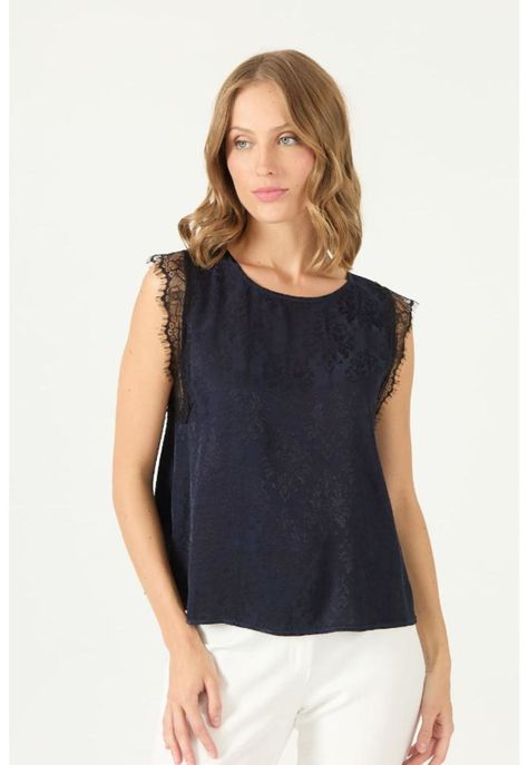 Top azul marino PRIVILEGE 2345-2