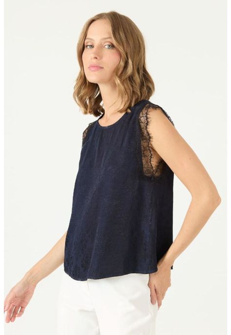Top azul marino PRIVILEGE 2345-3