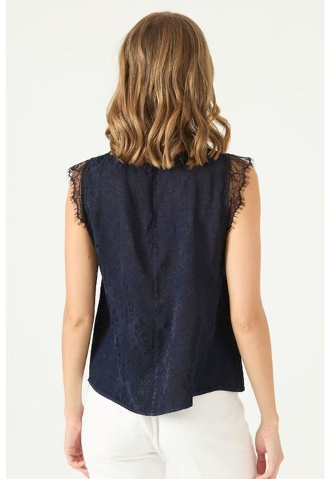Top azul marino PRIVILEGE 2345-4