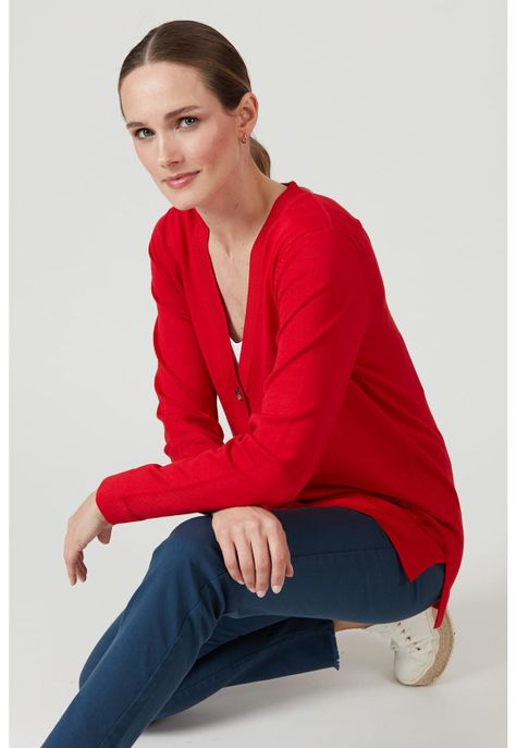 Cardigan rojo-0