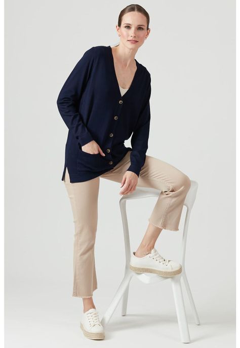 Cardigan azul marino-0