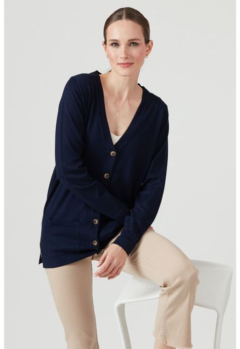 Cardigan azul marino-1