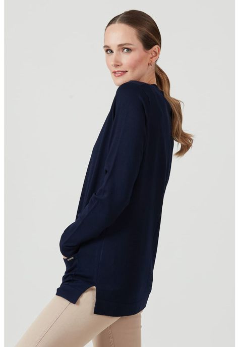 Cardigan azul marino-3