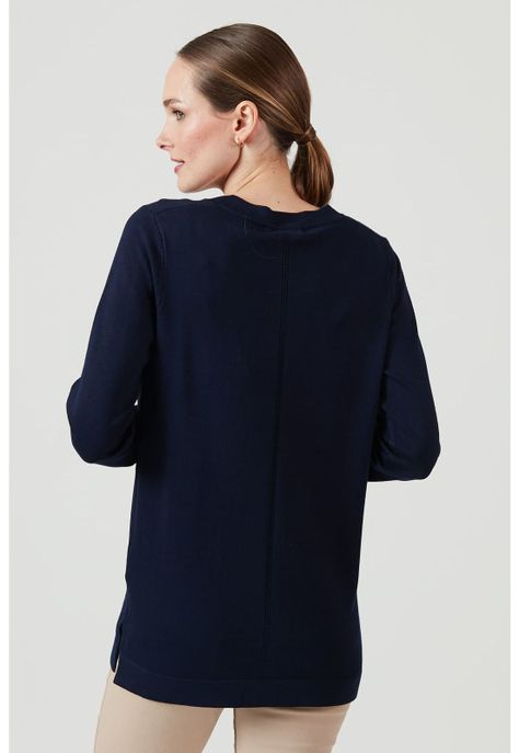 Cardigan azul marino-4