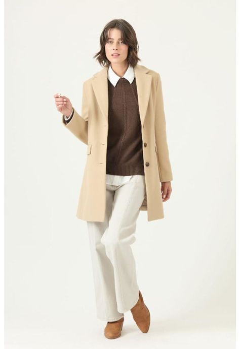 Abrigo beige PRIVILEGE 2724-0