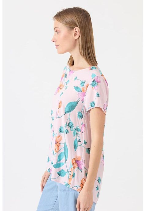 Blusa rosa estampada PRIVILEGE 1449-2