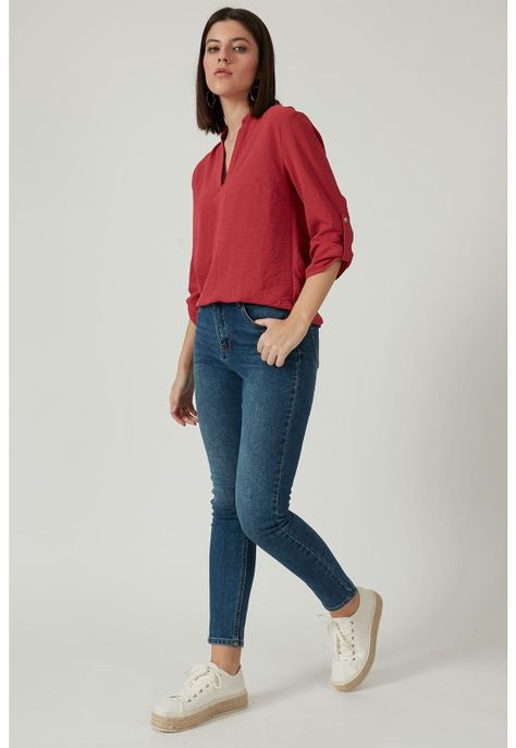 Blusa rojo oscuro-2
