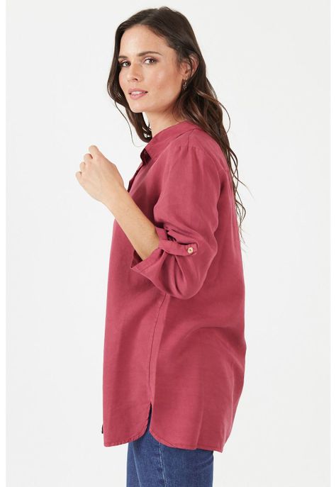 Blusa de lyocell frambuesa-1