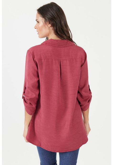 Blusa de lyocell frambuesa-2