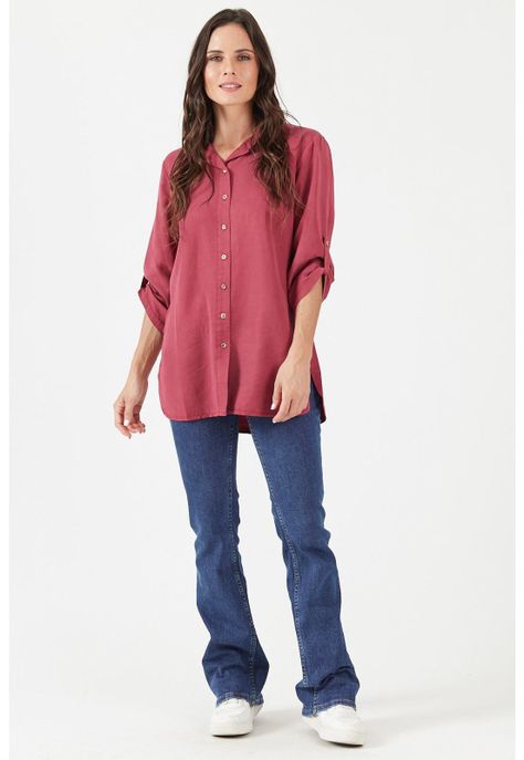 Blusa de lyocell frambuesa-3