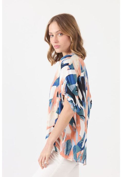 Blusa denim estampada PRIVILEGE 1595-3