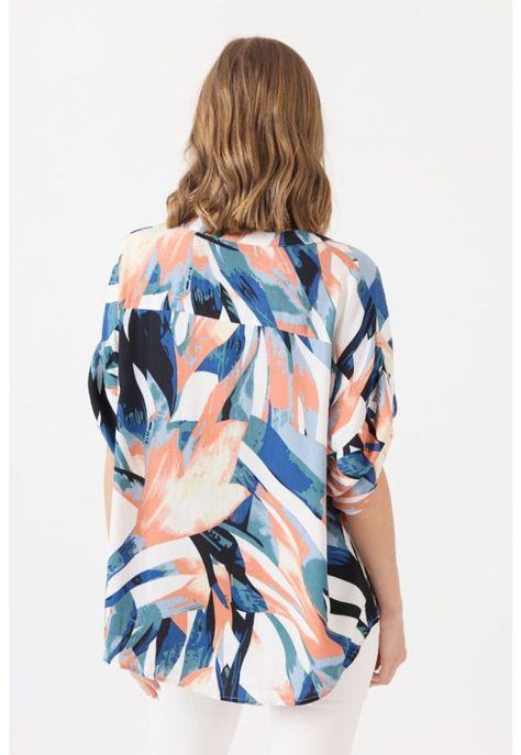 Blusa denim estampada PRIVILEGE 1595-4