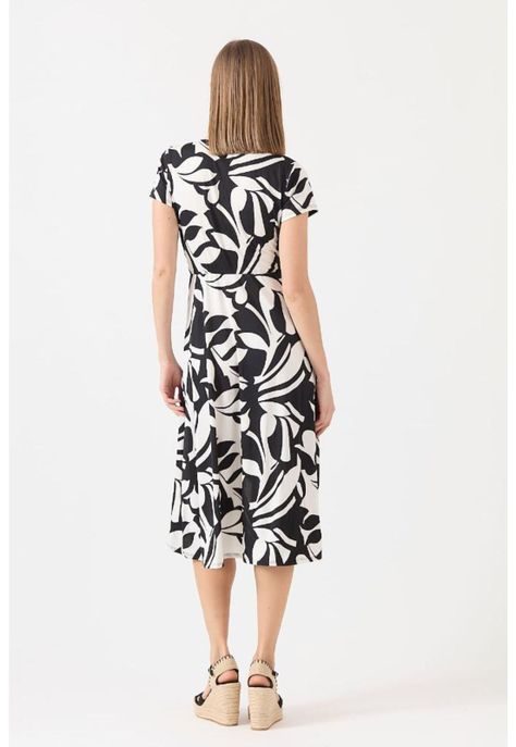Vestido negro estampado PRIVILEGE 1146-2