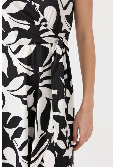 Vestido negro estampado PRIVILEGE 1146-3