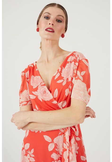Vestido coral estampado-1